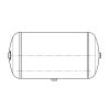 Vzduchojem 15l / 206 x 535 / 12,5 bar, Al