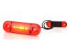 Světlo boční LED 12/24V červené 6LED - úzké