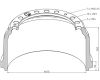 Buben brzd. 410x260 PN MB ACTROS, MP2/MP3, ATEGO, AXOR 2, SK,