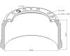 Buben brzdový IVECO ES,ET ZN 410 x 200 mm