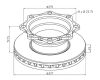 Kotouč SAF SKRS/Z 9019(19,5-22,5",ET0)