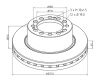Kotouč SAF SKRB 9019(19,5-22,5",ET120) K,W
