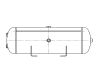 Vzduchojem 40l / 276 x 770 / 12,5 bar, Al