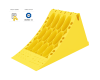 Klín zakládací plastový 200mm, žlutý, CROWNY 53
