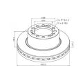 Kotouč SAF SKRB 9019(19,5-22,5