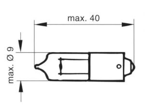 Žárovka 12V 21W BAY 9s