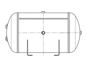 Vzduchojem 80l / 396 x 750 / 10 bar, SCHWARZMULER, KRONE, SCHMITZ