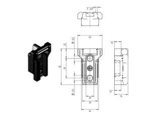 Záves stĺpika VARIOmaster surový