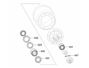 Sada lož.náb.H, K 6,5-9T malá