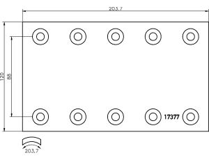 Sada obložení brzd. pr.420x120 08