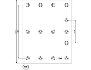 Sada obložení brzd. pr.410x225 08