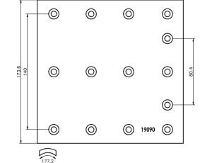 Sada obložení brzd. VOLVO - PN