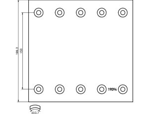 Sada obložení brzd. pr.420x200 08