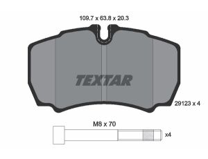 Sada brzd. desek TEXTAR - Iveco