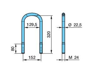 Třmen pera 152-320 M24