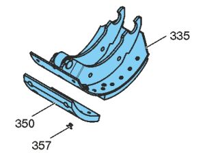 Brzd.čelist 3620-95 kmpl.