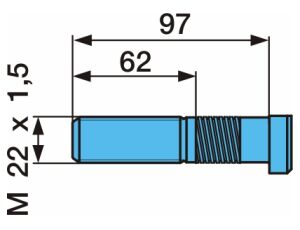 Čap kolesa Z M22x1,5 97/62