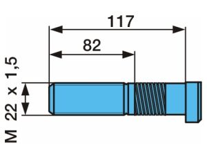 Čep kola Z M22x1,5 117/82