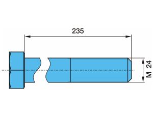 Čap pera zdvíhanie M24x2-235 ALII24 - zdvíhacia náprava