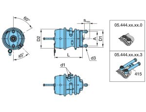 Valec kot.brzd 16 "/ 24" P-M / Ms prívodom