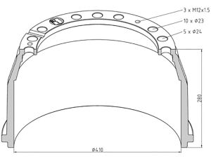 Bubon brzdový Mercedes
