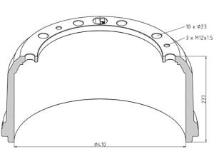 Bubon brzdový Mercedes