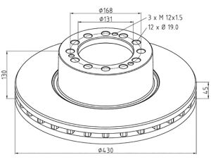 Kotouč SAF 22,5" SKRB9022 PAN22
