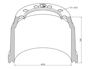 Bubon brzd.SAF SK RS, SK RZ 300x200