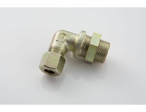 Šroubení L M16x1,5 s matkou/ pr.10 s převl.matkou