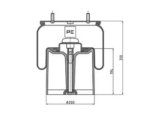 Mech pérovania  BPW 30 kompl., Schmitz