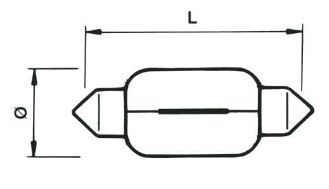 Žárovka 12V 10W S8, 11x27mm