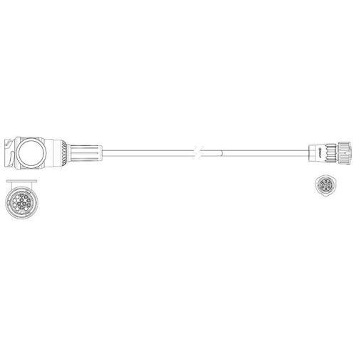 Adaptér přední  Ermax 13pin ISO 11446 12V 9m