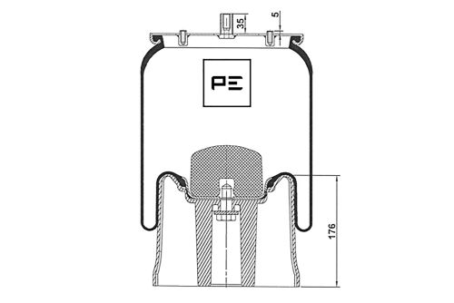 Měch pérování Schmitz