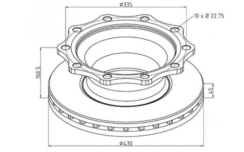 Kotouč SAF SKRS/Z 9022(22,5