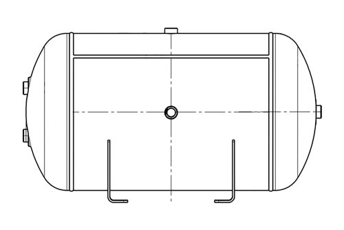 Vzduchojem 80l / 396 x 750 / 10 bar, SCHWARZMULER, KRONE, SCHMITZ
