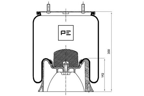 Mech pruženia SAF 2618 V kompl.plast H = 142mm