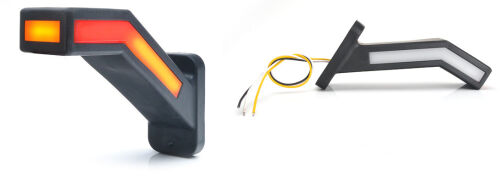 Světlo boční LED 12/24V - tykadlo 60 - levé - dynamický blinkr
