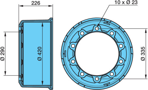 Buben brzdový 4218/226 ECO DRUM S nar.šrouby