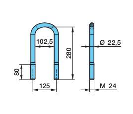 Strmeň pera 125-280 M24