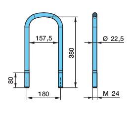 Třmen pera 180-380 M24