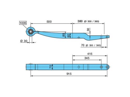 Pero ALO, ALU 1x62 / 70 500/380 / K30