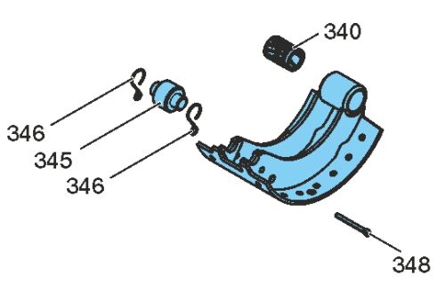 Brzd.čelist 3015-1 holá
