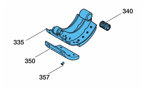 Brzd.čelist 3015-1 kmpl.GOLDHOFFER
