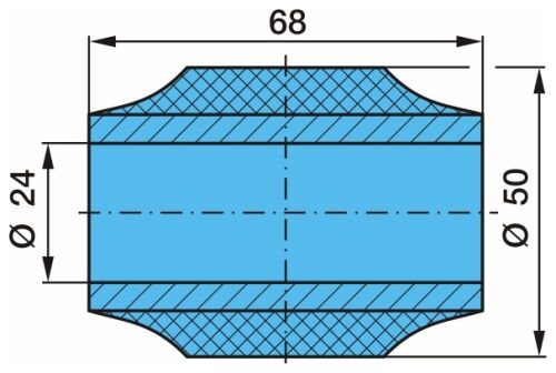 Pouzdro SG pr.24x50/68