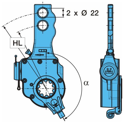 Páka brzd. AGS-1