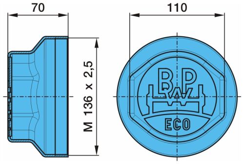Krytka ECO 136x2.5