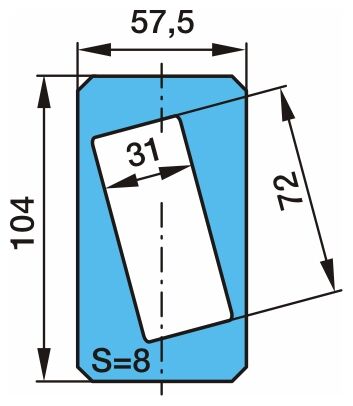 Kulisa čapu pera 104x57,5 / 8 ALII30