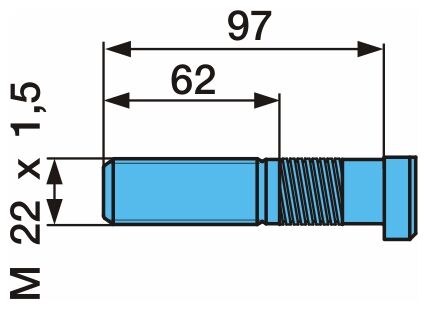 Čap kolesa Z M22x1,5 97/62