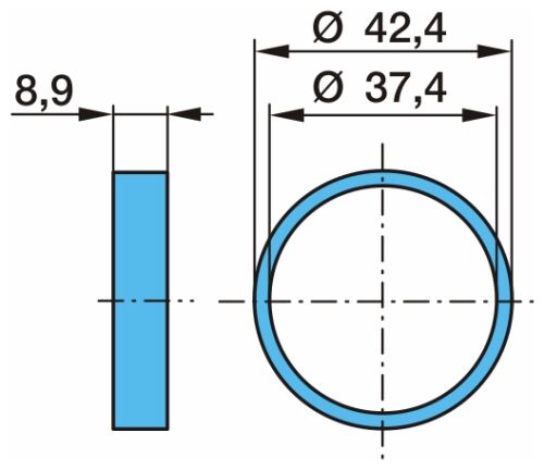 Kroužek brzd.páky pr.37,4/42,4x8,9