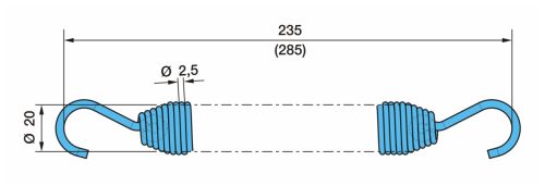 Pružina k brzd.válci l-235